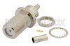 75 Ohm F Female Bulkhead Mount Connector Crimp/Solder Attachment for RG179, RG187, .380 inch DD Hole