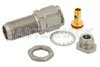 2.4mm Female Bulkhead Mount Connector Clamp/Solder Attachment for PE-SR405AL, PE-SR405FL, PE-SR405FLJ, PE-SR405TN, RG405, .252 inch D Hole