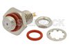 10-32 Female Bulkhead Mount Connector Solder Attachment Solder Cup Terminal, .177 inch D Hole