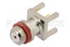 10-32 Female Connector Solder Attachment Thru Hole PCB, .200 inch x .067 inch Hole Spacing