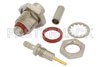 10-32 Female Bulkhead Connector Crimp/Solder Attachment For RG174, RG316, RG188, .295 inch D Hole