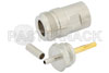 N Female Connector Crimp/Solder Attachment for RG174, RG316, RG188, LMR-100, PE-B100, PE-C100, 0.100 inch