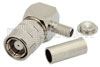 75 Ohm SMB Positive Snap Plug Right Angle Connector Crimp/Solder Attachment For RG180, RG195