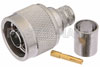 RP-N Plug Connector Crimp/Solder Attachment for PE-C400, PE-B400, PE-B405, LMR-400, LMR-400-DB, LMR-400-UF
