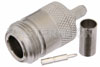 RP N Female Connector Crimp/Solder Attachment For RG55, RG141, RG142, RG223, RG400