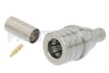 QMA Male Connector Crimp/Solder Attachment for PE-C195, PE-P195, RG58, RG141, RG303, LMR-195, 0.195 inch