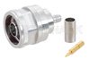 N Male Connector Crimp/Crimp Attachment for PE-C195, PE-P195, RG58, RG141, RG303, LMR-195, 0.195 inch