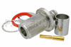 N Female Bulkhead Connector Crimp/Solder Attachment For PE-C400, 0.400 inch, .640 inch DD Hole