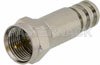 75 Ohm F Male Connector Crimp/Solder Attachment for PE-B159, Belden 1855A, Mini 59