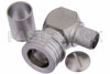 QN Male Right Angle Connector Crimp/Solder Attachment For RG214, RG225