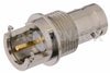 BNC Female Bulkhead Mount Connector Solder Attachment End Launch PCB, .500 inch Diameter