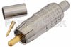75 Ohm RCA Male Connector Crimp/Solder Attachment For Belden 1505A