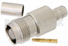 TNC Female Connector Crimp/Solder Attachment for PE-C240, RG8X, 0.240 inch, LMR-240, LMR-240-DB, LMR-240-UF