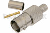 BNC Female Connector Crimp/Solder Attachment for PE-C240, RG8X, .240 inch, LMR-240, LMR-240-DB, LMR-240-UF