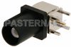 FAKRA Plug Right Angle Connector Solder Attachment Thru Hole PCB, Black Color