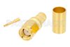 RP-SMA Male Connector Crimp/Solder Attachment for PE-C240, RG8X, .240 inch, LMR-240, LMR-240-DB, LMR-240-UF