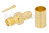 RP-SMA Female Connector Crimp/Solder Attachment for PE-C240, RG8X, .240 inch, LMR-240, LMR-240-DB, LMR-240-UF