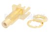SMC Jack Bulkhead Connector Solder Attachment 0.062 inch End Launch PCB