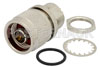 N Male Bulkhead Mount Connector Solder Attachment Solder Cup Terminal, .640 inch DD Hole