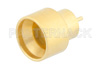 Mini SMP Male Full Detent Hermetically Sealed Connector Solder Attachment Solder Mount Pin Terminal, .050 inch Pin Length Full Radius