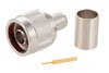 75 Ohm N Male Connector Crimp/Solder Attachment for RG11A/U, RG144, RG216