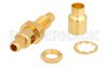 SMC Jack Bulkhead Mount Connector Solder Attachment for RG405, PE-SR405FL, PE-SR405AL, .177 inch D Hole