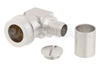 QN Male Right Angle Snap-On Connector Crimp/Solder Attachment for LMR-400, PE-C400, LMR-400-DB