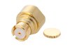 SMP Female Right Angle Connector Solder Attachment for PE-047SR, PE-SR047AL, PE-SR047FL, Up To 8 GHz