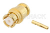 SMP Female Push-On Connector Solder Attachment for RG405, PE-SR405AL, PE-SR405FL, PE-SR405FLJ, Up To 8 GHz