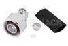 4.1/9.5 Mini DIN Male Right Angle Connector Solder Attachment for SPP-250-LLPL, Low PIM