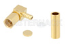 SSMC Plug Right Angle Connector Crimp/Solder Attachment for RG178, RG196