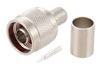 N Male Connector Crimp/Solder Attachment for PE-B400, PE-B405, PE-C400, LMR-400, 0.400 inch