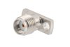 SMA Female Field Replaceable Connector 2 Hole Flange Mount 0.02 inch Pin, .355 inch Hole Spacing with Metal Contact Ring