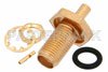 SMA Female Bulkhead Connector Solder Attachment For PE-047SR, PE-SR047AL, PE-SR047FL, .235 inch D Hole