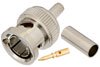 75 Ohm BNC Male Connector Crimp/Solder Attachment for PE-B150, RG180, RG195