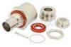 75 Ohm BNC Female Bulkhead Mount Connector Clamp/Solder Attachment for RG6, .480 inch D Hole