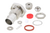 75 Ohm BNC Female Bulkhead Connector Clamp/Solder Attachment For RG179, RG187, .480 inch D Hole