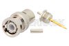 BNC Male Connector Crimp/Solder Attachment for RG178, RG196