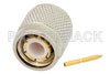 TNC Male Connector Solder Attachment for PE-SR402AL, PE-SR402FL, PE-SR402FLJ, PE-SR402TN, RG402, .480 inch D Hole