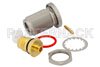 N Female Bulkhead Mount Connector Solder Attachment for PE-SR402AL, PE-SR402FL, PE-SR402FLJ, PE-SR402TN, RG402, .640 inch DD Hole