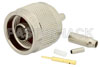 75 Ohm N Male Connector Crimp/Solder Attachment for RG179, RG187