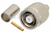 RP-TNC Male Connector Crimp/Solder Attachment for RG59B/U, RG62, RG71