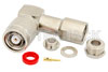 RP TNC Male Right Angle Connector Clamp/Solder Attachment For RG58, RG55, RG141, RG142, RG223, RG400