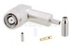 RP TNC Male Right Angle Connector Crimp/Solder Attachment for RG316, RG174, RG188, LMR-100, PE-B100, PE-C100, 0.100 inch