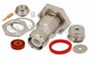 RP TNC Female Bulkhead Connector Clamp/Solder Attachment For RG178, RG196, .480 inch D Hole