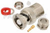 RP-BNC Male Connector Clamp/Solder Attachment for RG59B/U, RG62