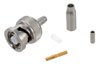 RP BNC Male Connector Crimp/Solder Attachment for RG174, RG316, RG188, LMR-100, PE-B100, PE-C100, 0.100 inch