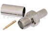 RP SMA Female Connector Crimp/Solder Attachment for RG55, RG141, RG142, RG223, RG400