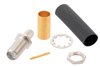 RP SMA Female Bulkhead Connector Solder Attachment For RG58, RG55, RG141, RG142, RG223, RG400, .235 inch D Hole