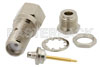 RP SMA Female Bulkhead Connector Clamp/Solder Attachment For RG174, RG316, RG188, .235 inch D Hole